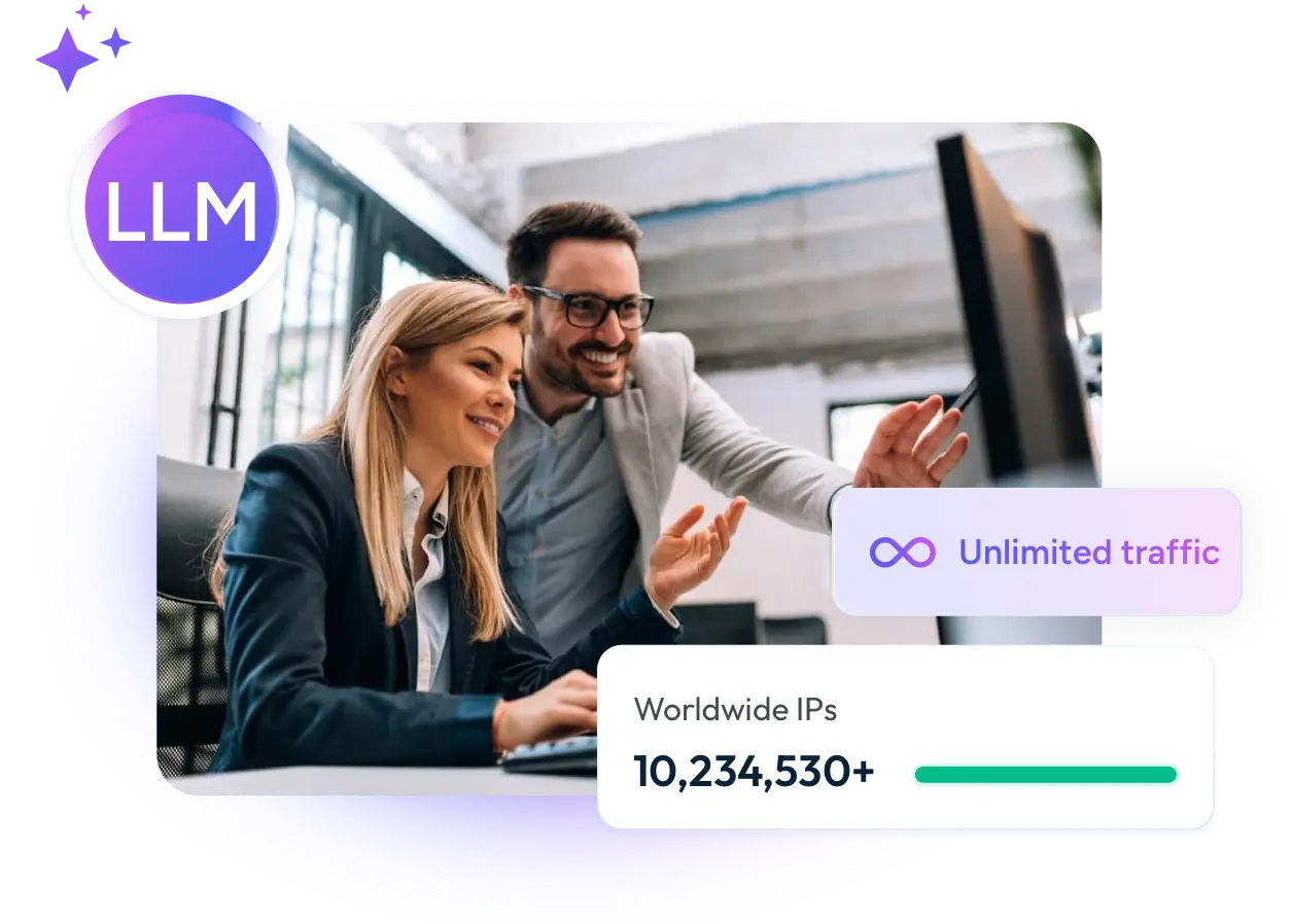Unlimited data traffic proxy enables LLM training